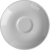 Блюдце «Аида»;фарфор;D=12,H=1см;белый