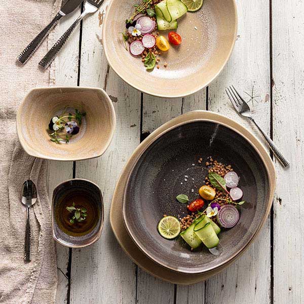 Салатник для комплимента «Революшн»;фарфор;D=11см;бежев.