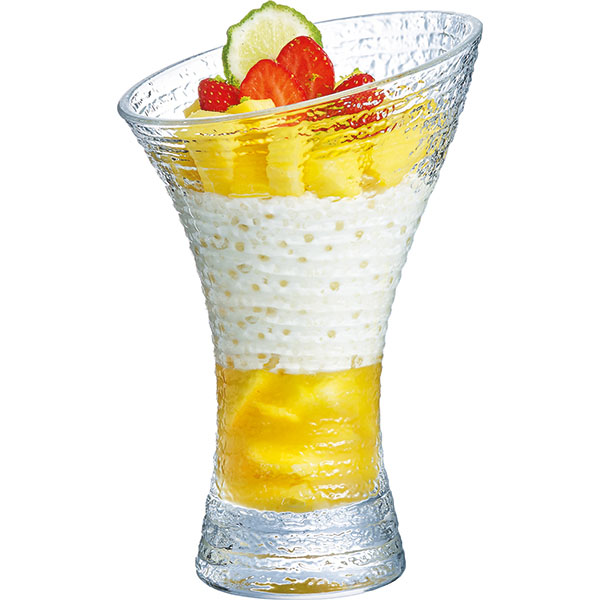 Креманка «Джаззд Фроузен»;стекло;410мл;D=12,7,H=19,8см;матовый