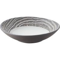 Салатник «Арборесценс»;фарфор;300мл;D=160,H=35мм;серый,черный