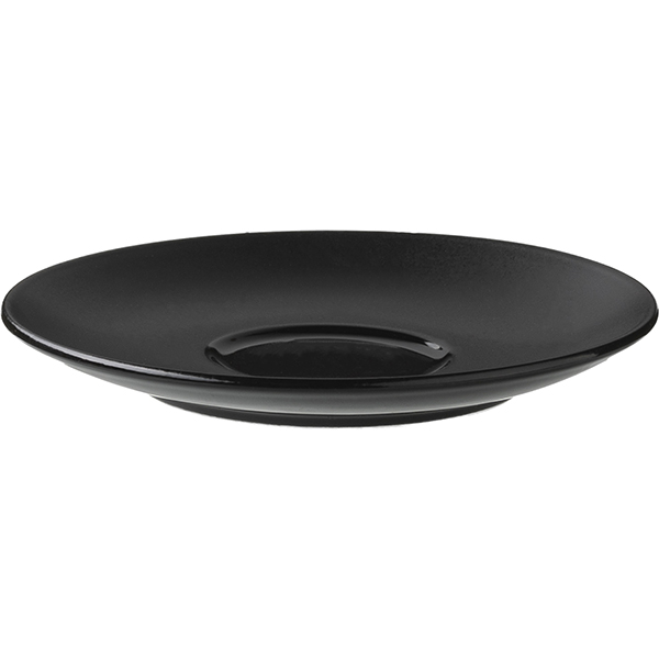 Блюдце «Олеа»;фарфор;D=125,H=17мм;черный