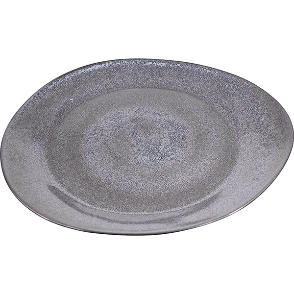 Тарелка «Млечный путь бирюза»;фарфор;,H=3,L=32,B=29см;бирюз.,черный