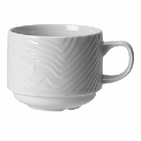 Чашка кофейная «Оптик»;фарфор;80мл;D=65,H=40,L=90мм;белый