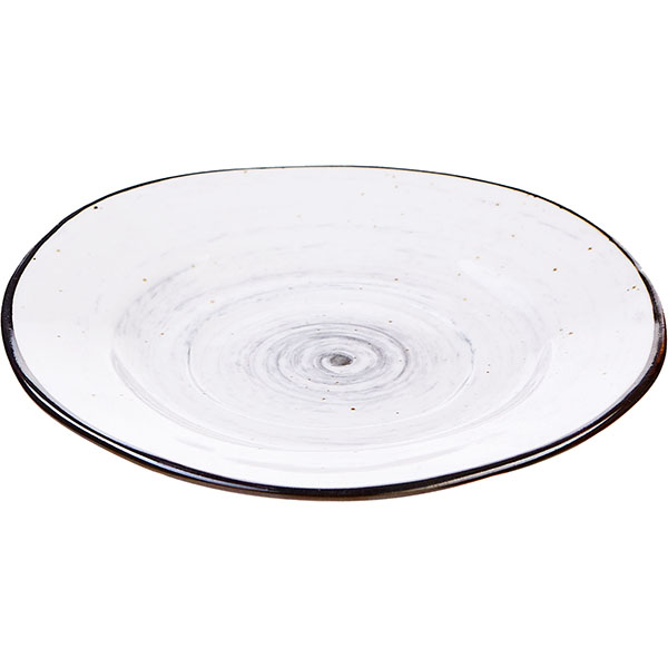 Блюдце для бульонной чашки «Пастораль» для P6136515-S-SH116;фарфор;D=15,5см;серый