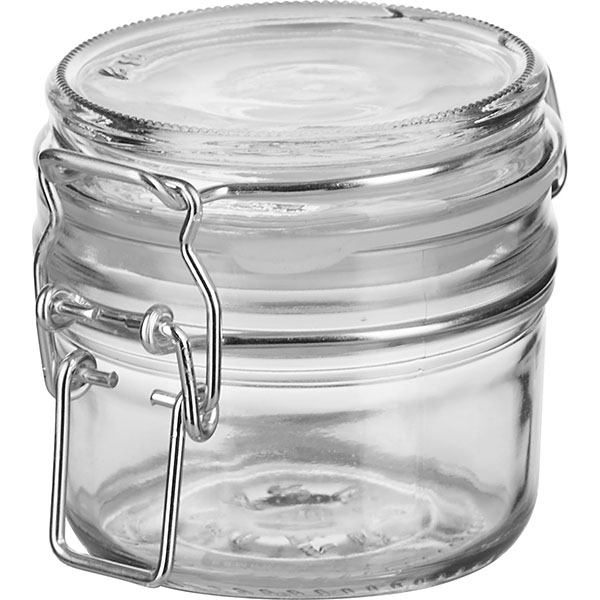 Банка для подачи круглая с крышкой;стекло,металл;170мл;D=6,H=7см;прозр.