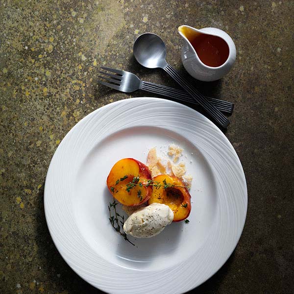 Тарелка «Спайро» мелкая;фарфор;D=165,H=18мм;белый