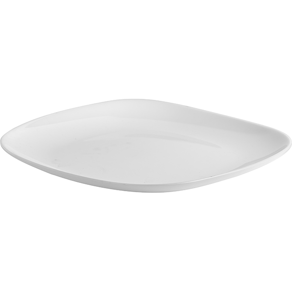 Блюдо «Эволюшнс Солюшн»;стекло;,L=28,B=23см;белый