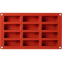 Форма кондитерская  прямоугольная [12 ячеек];силикон;,H=30,L=79,B=29мм