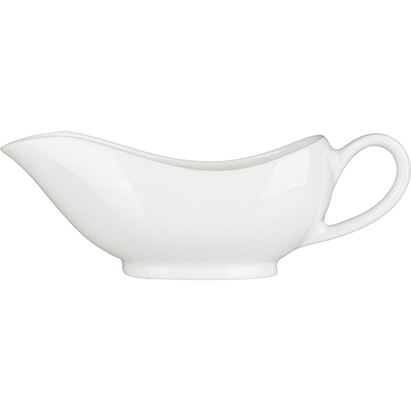 Соусник «Белая» Классик;фарфор;150мл;,H=59,L=164,B=71мм;белый