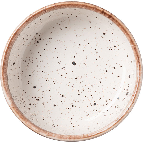 Салатник «Пунто Бьянка»;фарфор;350мл;D=12,H=5см;белый,черный