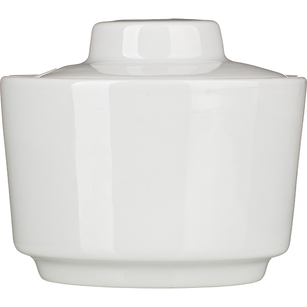 Горчичница «Кашуб-хел»;фарфор;120мл;D=8,H=7см;белый