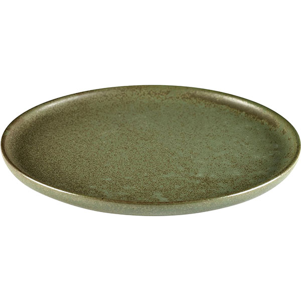 Тарелка «Серфис»;керамика;D=210,H=15мм;зелен.
