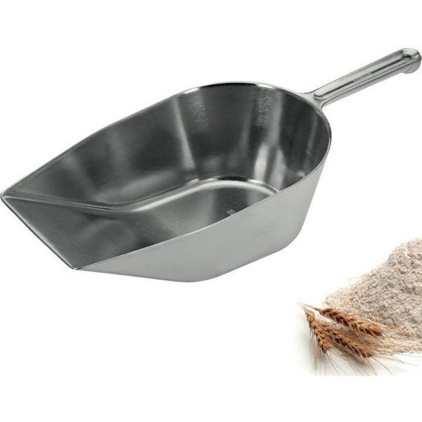 Совок для муки «Хигиа»;алюмин.;2,58л;,L=43,B=18см;серебрист.