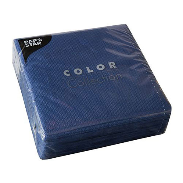 Салфетки 1-слойные 33*33см[100шт];бум. салфет.;,H=60,L=175,B=175мм;синий