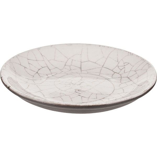 Тарелка «День и ночь» без полей;керамика;D=17см;белый,черный