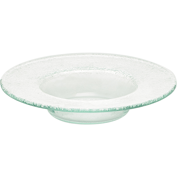 Тарелка глубокая «Пирл»;стекло;D=18,H=4см;прозр.