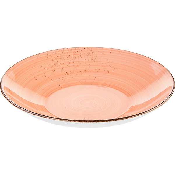 Тарелка глубокая «Опшенс Рустик Лобстер»;фарфор;D=24см;кораллов.