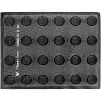 Форма конд. перфорир. «Круг» 24шт на листе30х40см[2шт];силикон,стеклопласт.;D=40,H=16мм;черный