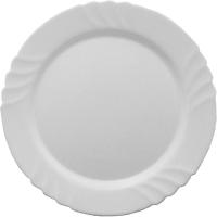 Блюдо «Эбро» круглое;стекло;D=320,H=25мм;белый