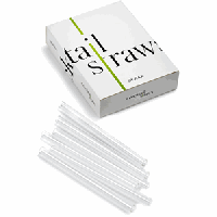 Трубочки без сгиба[6шт];стекло;D=9,L=130мм;прозр.