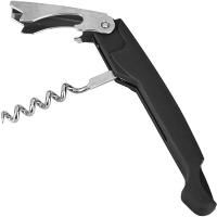 Нарзанник одноступенчатый прорезиненный;сталь нерж.;,H=1,L=12,B=2см;черный,серебрист.