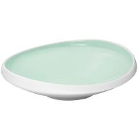 Тарелка глубокая «Нинфа»;фарфор;D=26,H=7см;белый,лазурн.