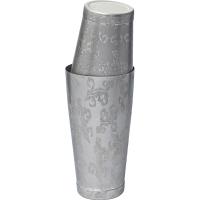 Шейкер американский «Пробар Премиум Мотиво» с орнаментом;сталь нерж.;0,84л;D=92,H=172мм;серебрист.,м