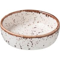 Салатник «Пунто Бьянка»;фарфор;250мл;D=13,H=4см;белый,черный