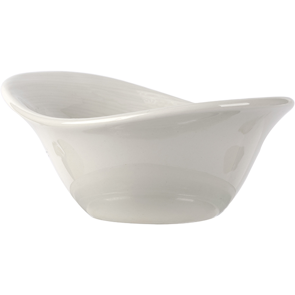 Салатник «Скейп»;фарфор;110мл;,H=52,L=130,B=95мм;белый