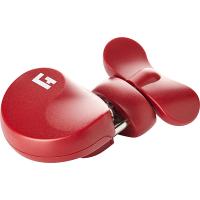 Открывалка для консервных банок;пластик,сталь;,L=11,B=8см;красный,металлич.