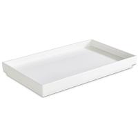 Блюдо сервировочное «Азия  Плюс» прямоугольное;пластик;,L=26,5,B=16,2см;белый