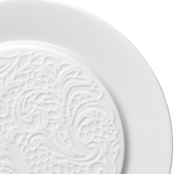 Тарелка «Коллекшн Эль Кутюр» мелкая;фарфор;D=14см;белый