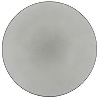 Тарелка «Экинокс» мелкая;керамика;D=26,H=3см;серый