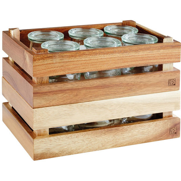 Ящик для подачи;акация;,H=10,5,L=29,B=18,5см;св.корич.