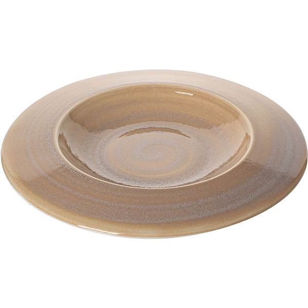 Блюдо сервировочное «Революшн Сэндстоун»;фарфор;445мл;D=305,H=35мм;бежев.