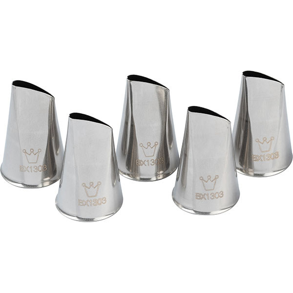 Насадка кондитерская[5шт];сталь нерж.;,H=43,L=17мм