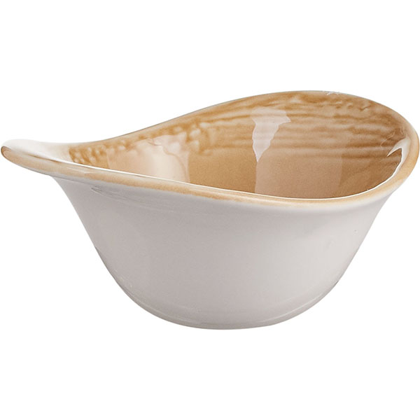 Салатник «Скейп охра»;фарфор;110мл;,H=52,L=130,B=95мм;бежев.