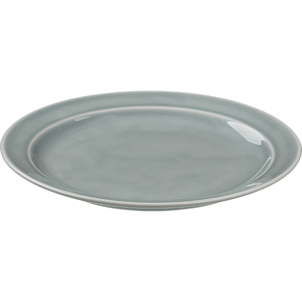 Тарелка «Акварель» Принц мелкая;фарфор;D=220,H=24мм;свет.-сер.