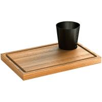 Доска для подачи;дуб;,H=25,L=340,B=220мм;св. дерево