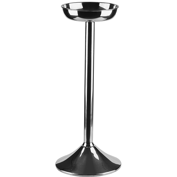 Подставка напольная для ведра;сталь нерж.;D=25,5/15,5,H=61,5,B=21см;металлич.