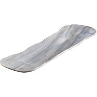 Блюдо для подачи «Нордик»;стекло;,L=42,B=11см;серый