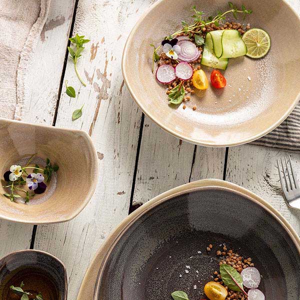 Салатник для комплимента «Революшн»;фарфор;D=11см;бежев.