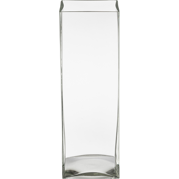 Ваза для цветов;стекло;,H=30,L=10,B=10см;прозр.