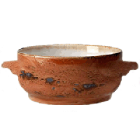 Чашка бульонная «Крафт Терракота» б/крышки;фарфор;450мл;D=12,H=6см;терракот