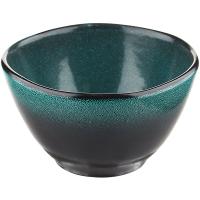 Салатник «Млечный путь изумрудный»;фарфор;0,6л;D=15см;изумруд.,черный