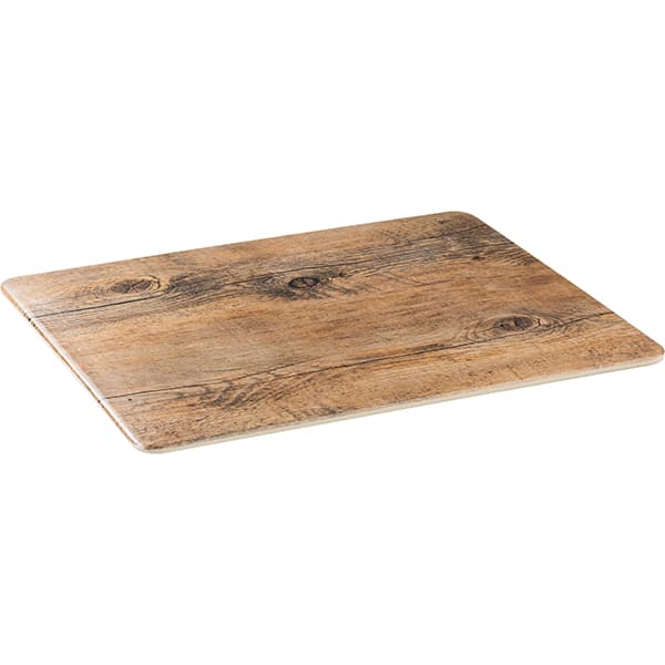 Блюдо сервировочное «Дрифтвууд»;пластик;,H=15,L=325,B=265мм;древесн.