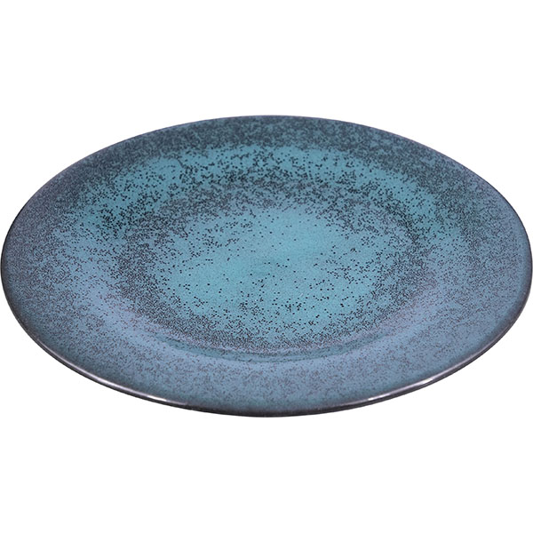 Тарелка «Млечный путь изумрудный»;фарфор;D=20,H=2см;изумруд.,черный