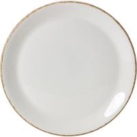 Тарелка «Браун Дэппл» мелкая;фарфор;D=20,2см;белый,коричнев.