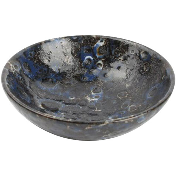 Соусник «Миднайт Даск»;фарфор;D=75,H=25мм;черный,синий