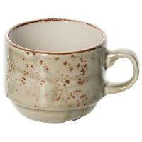 Чашка кофейная «Крафт Грин»;фарфор;100мл;D=65,H=50,L=85мм;зелен.